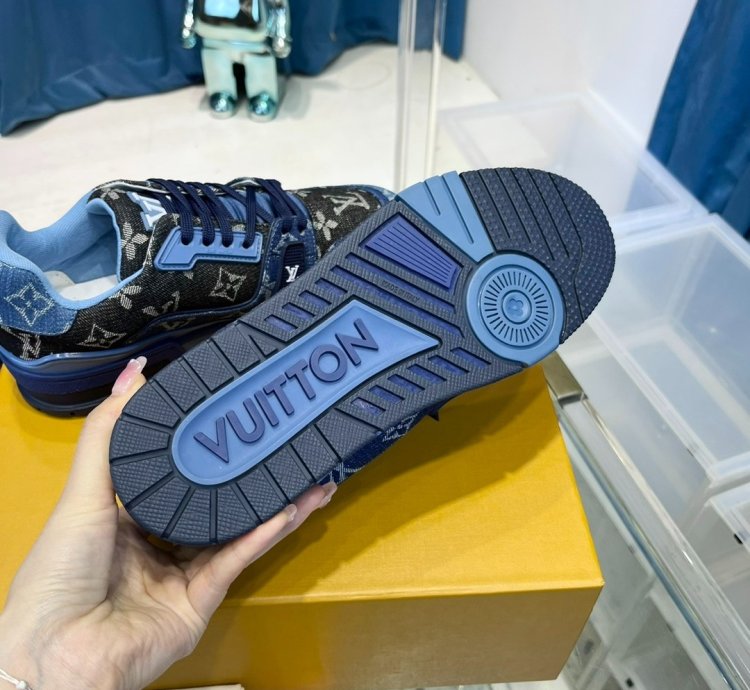 Iv Trainer Sneaker blue Black Denim Monogram
