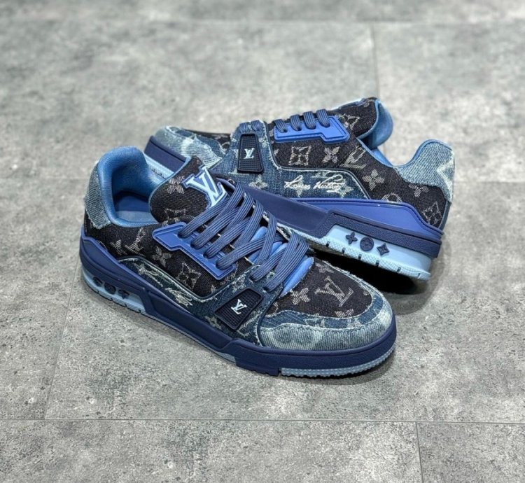 Iv Trainer Sneaker blue Black Denim Monogram