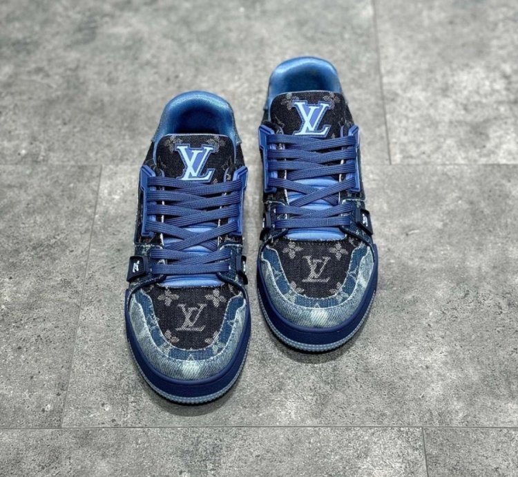 Iv Trainer Sneaker blue Black Denim Monogram