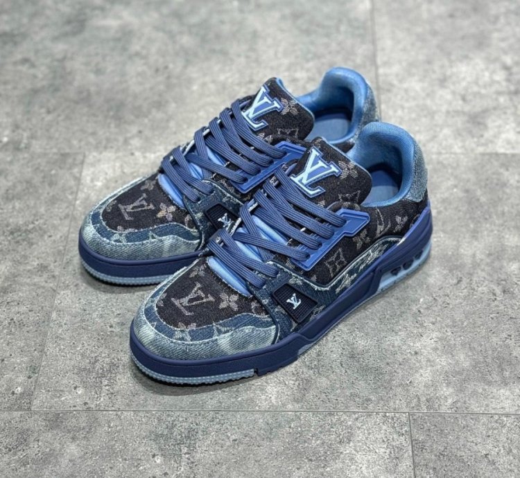 Iv Trainer Sneaker blue Black Denim Monogram