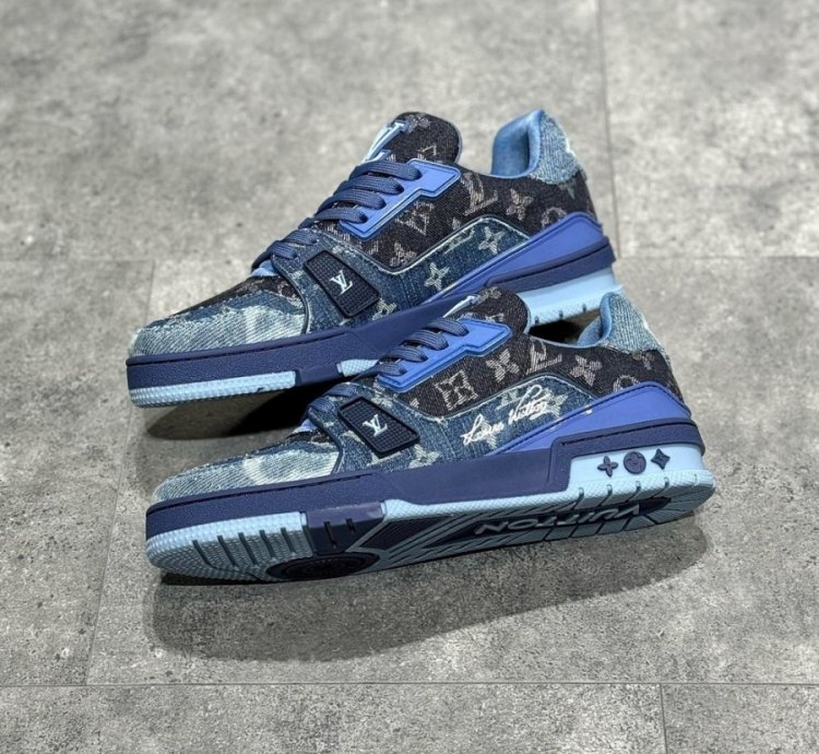 Iv Trainer Sneaker blue Black Denim Monogram
