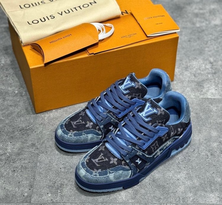 Iv Trainer Sneaker blue Black Denim Monogram