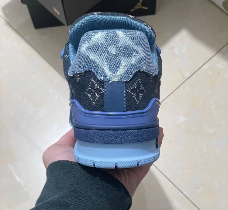 Iv Trainer Sneaker blue Black Denim Monogram