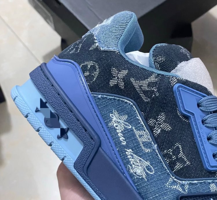 Iv Trainer Sneaker blue Black Denim Monogram