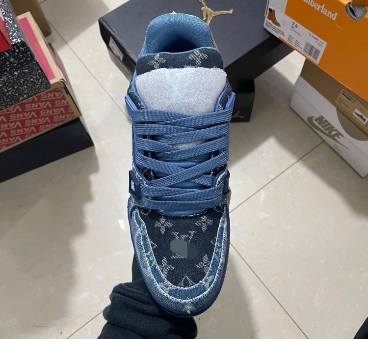 Iv Trainer Sneaker blue Black Denim Monogram