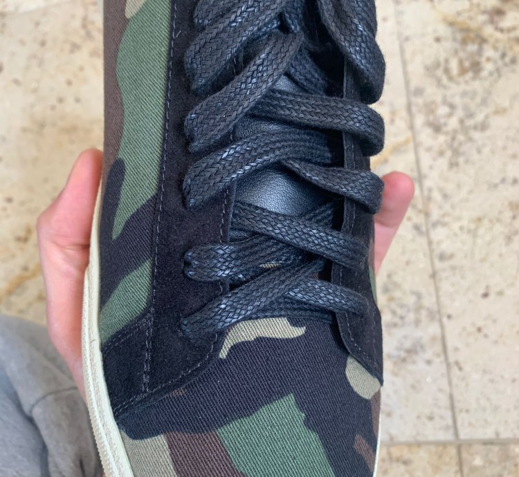 Sl06 Low Top Signature Logo Sneakers In Camo