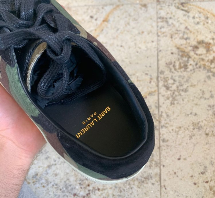 Sl06 Low Top Signature Logo Sneakers In Camo