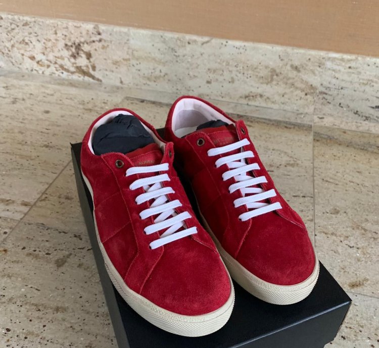 Sl06 Low Top Sneakers In Rouge Eros