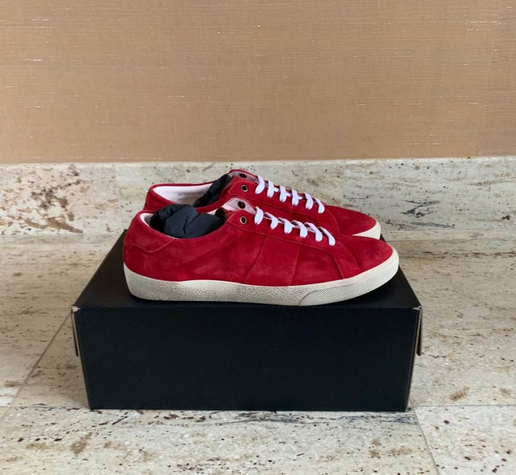 Sl06 Low Top Sneakers In Rouge Eros