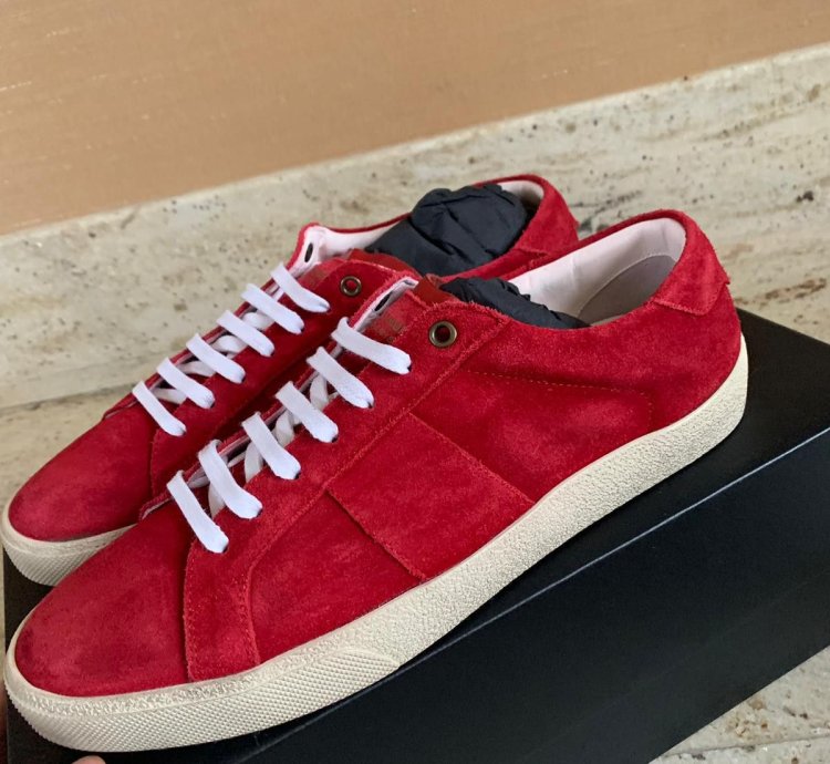 Sl06 Low Top Sneakers In Rouge Eros
