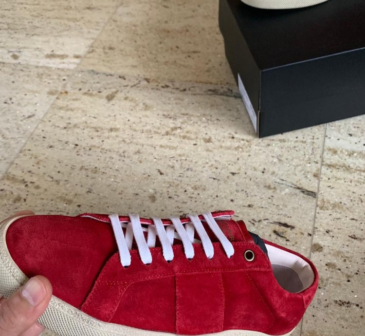 Sl06 Low Top Sneakers In Rouge Eros