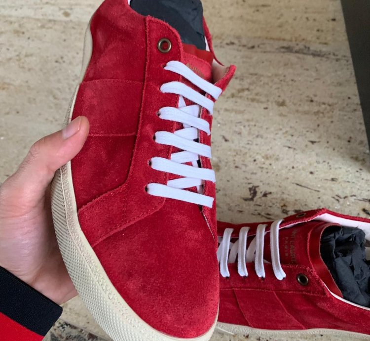 Sl06 Low Top Sneakers In Rouge Eros