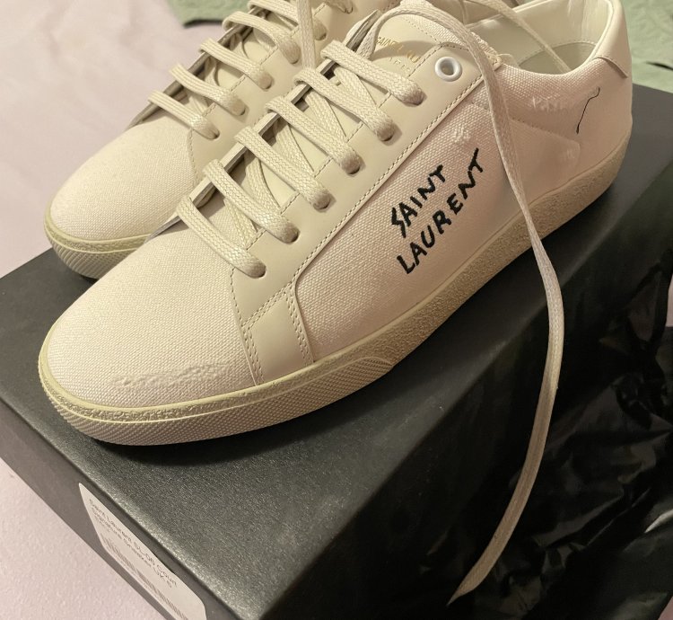 Slp Court Classic Sl-06 Embroidered Canvas Sneakers