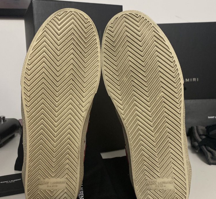 Star Print Leather Sneaker