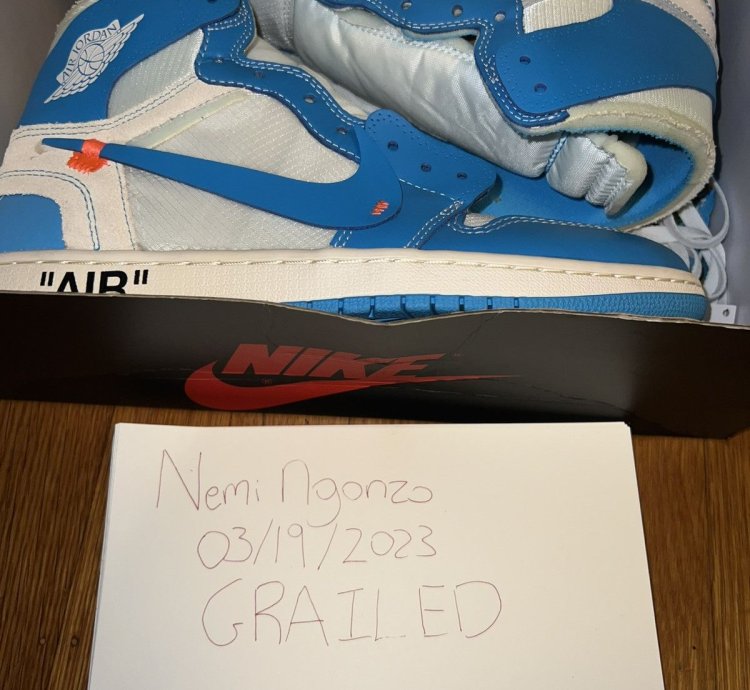 Unc Off White Jordan Ones