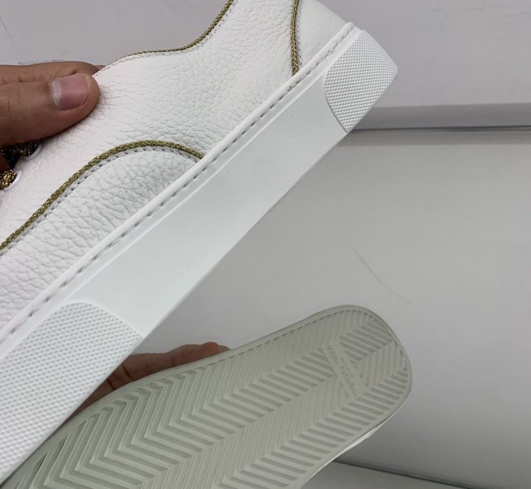 Venice Low Top In White Gold