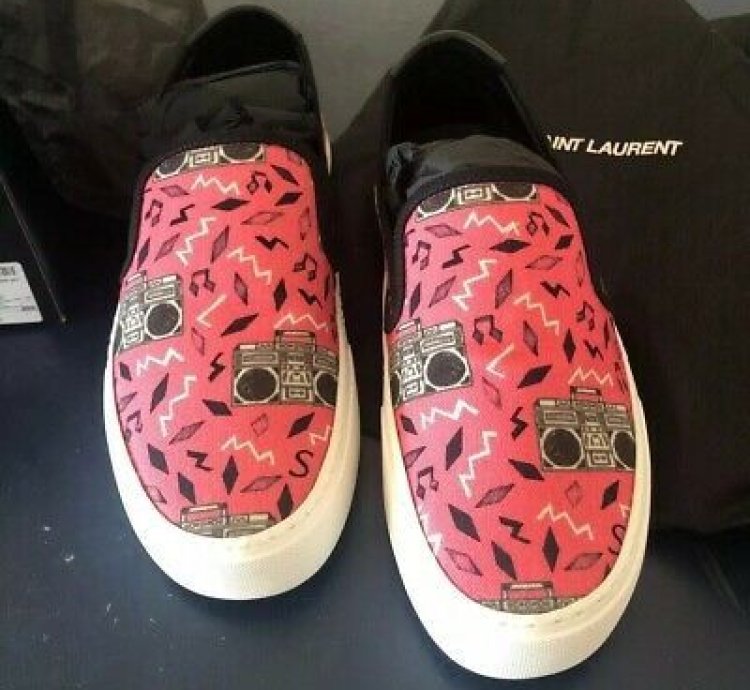 Venice Sneakers In Radio Print Canvas