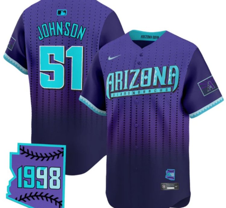 Randy Johnson Jersey 51 Arizona Diamondbacks 2025 City Connect Vapor Premier Limited Stitched