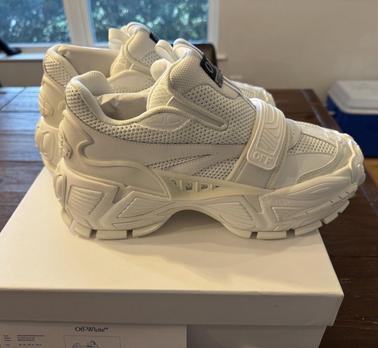 White Off-white The Glove Sneaker Nib New Size 43 Us 10