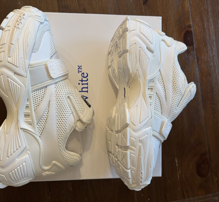 White Off-white The Glove Sneaker Nib New Size 43 Us 10