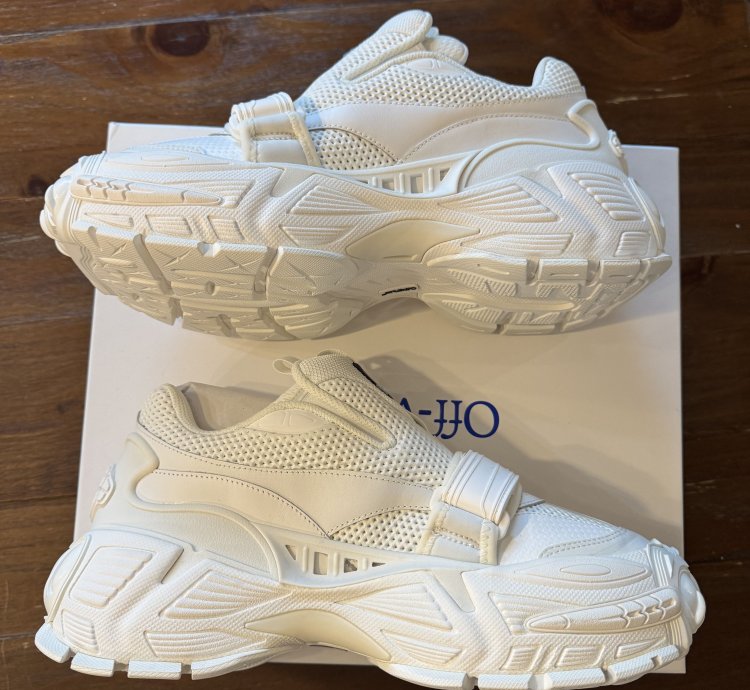 White Off-white The Glove Sneaker Nib New Size 43 Us 10