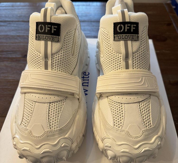 White Off-white The Glove Sneaker Nib New Size 43 Us 10