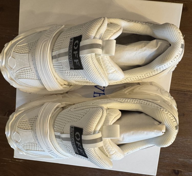 White Off-white The Glove Sneaker Nib New Size 43 Us 10