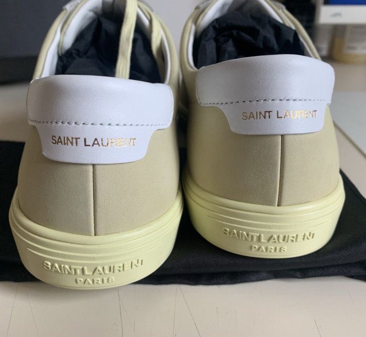 Ysl Andy Low Nabuck Sneakers Yellow Brand New