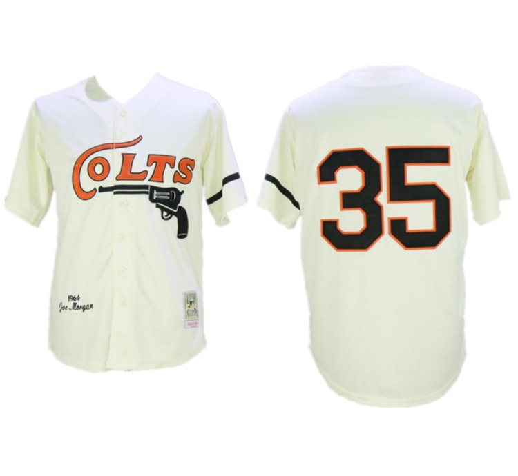 Houston Colts Joe Morgan Cream 1964 Throwback Jersey