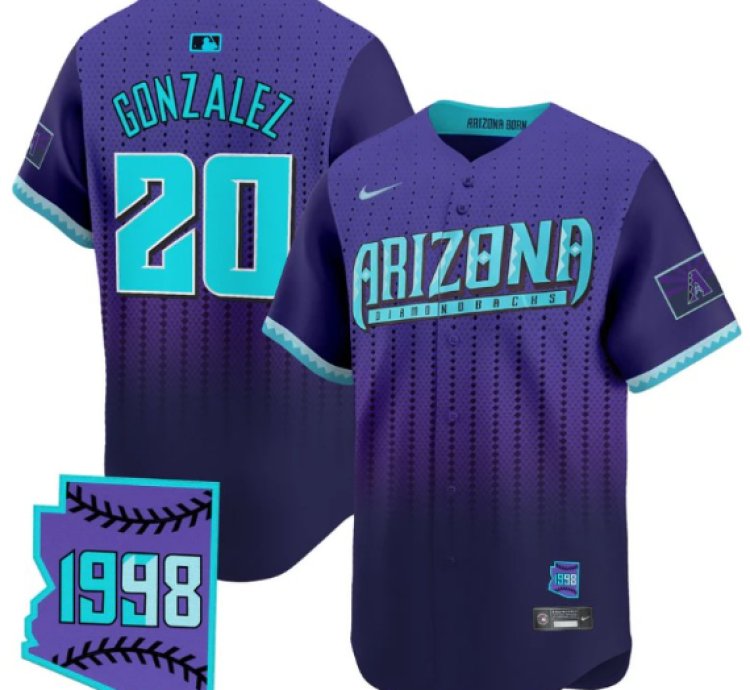 Luis Gonzalez Jersey 20 Arizona Diamondbacks 2025 City Connect Vapor Premier Limited Stitched