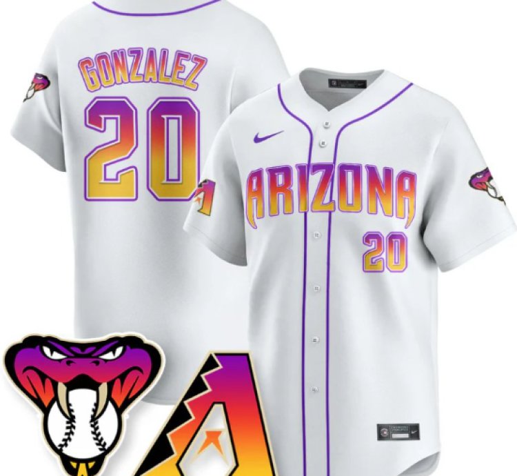 Luis Gonzalez Jersey 20 Arizona Diamondbacks 2025 City Connect Concept Stitched White