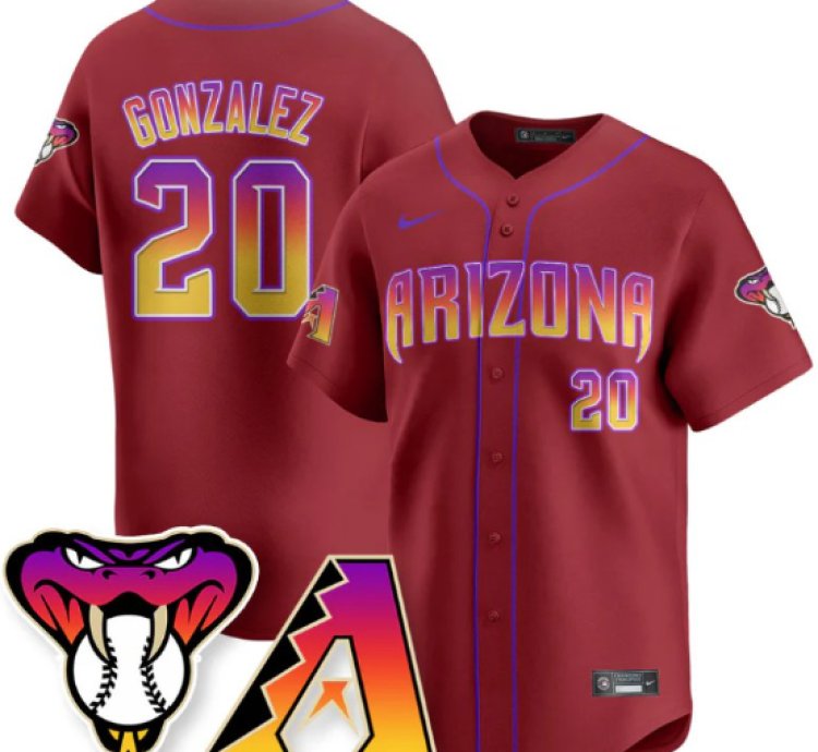 Luis Gonzalez Jersey 20 Arizona Diamondbacks 2025 City Connect Concept Stitched Red