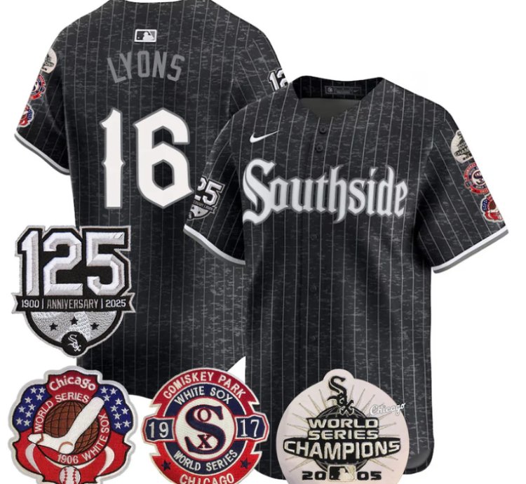 Ted Lyons Jersey 16 Chicago White Sox 125th Anniversary World Series Champions City Connect