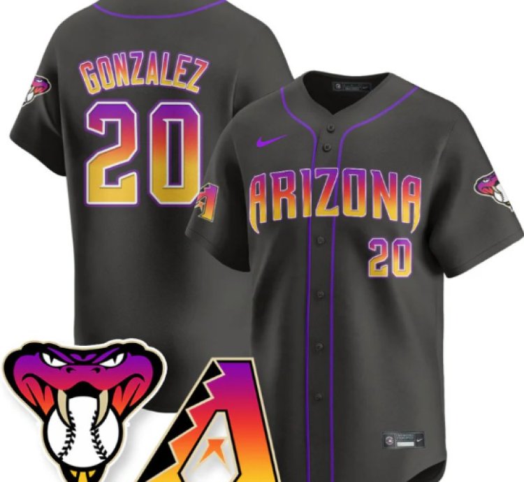 Luis Gonzalez Jersey 20 Arizona Diamondbacks 2025 City Connect Concept Stitched Black