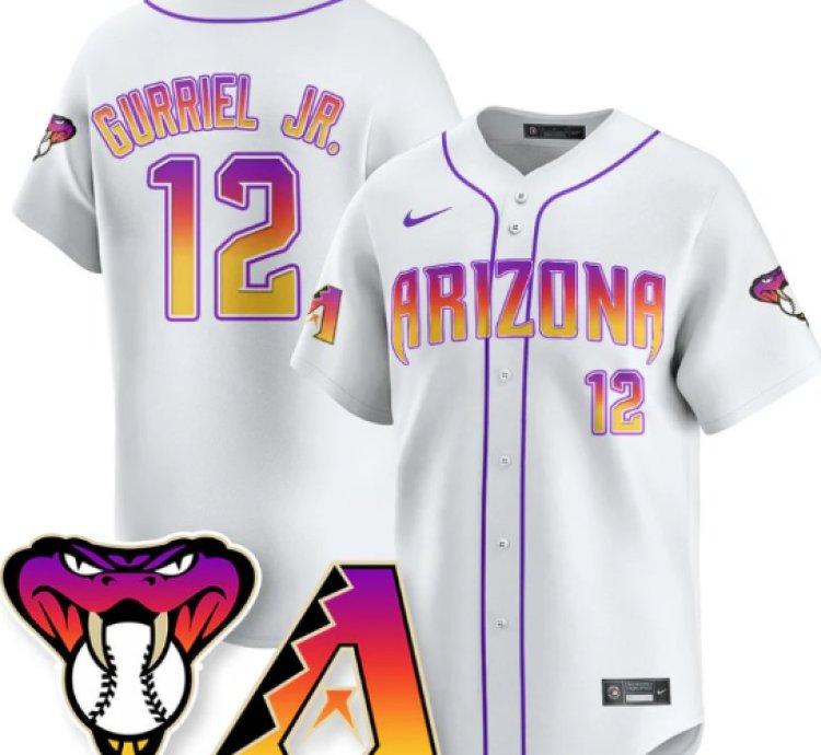 Lourdes Gurriel Jr Jersey 12 Arizona Diamondbacks 2025 City Connect Concept Stitched White