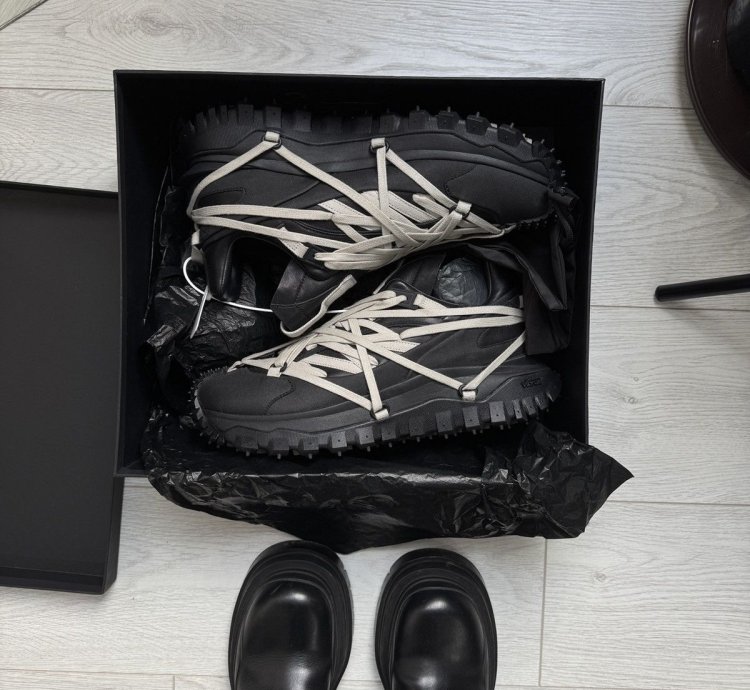 Rick Owens X Moncler Trailgrip Megalace Black