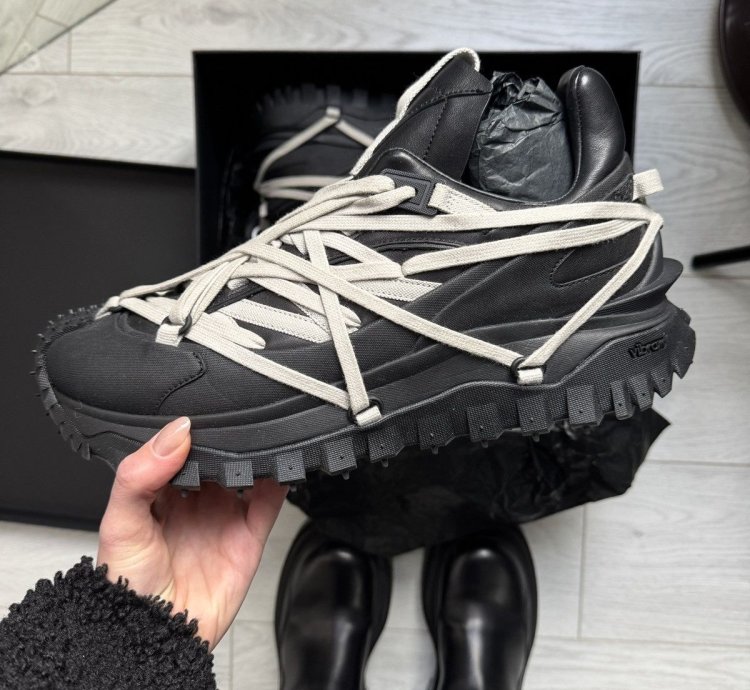 Rick Owens X Moncler Trailgrip Megalace Black