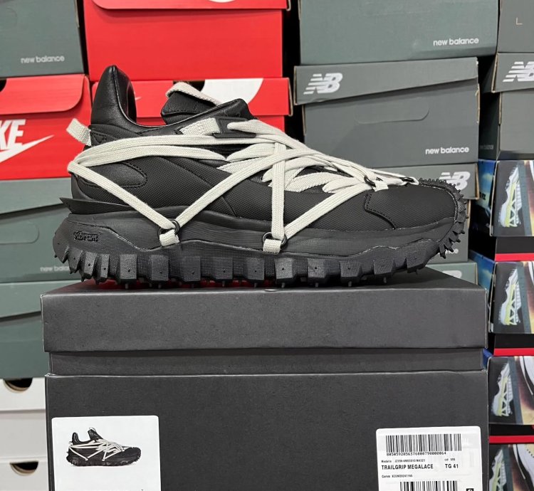 Rick Owens X Moncler Trailgrip Megalace Black