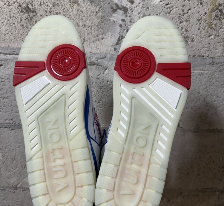 new Louis Vuitton Fw20 Lv Trainer Red White Blue