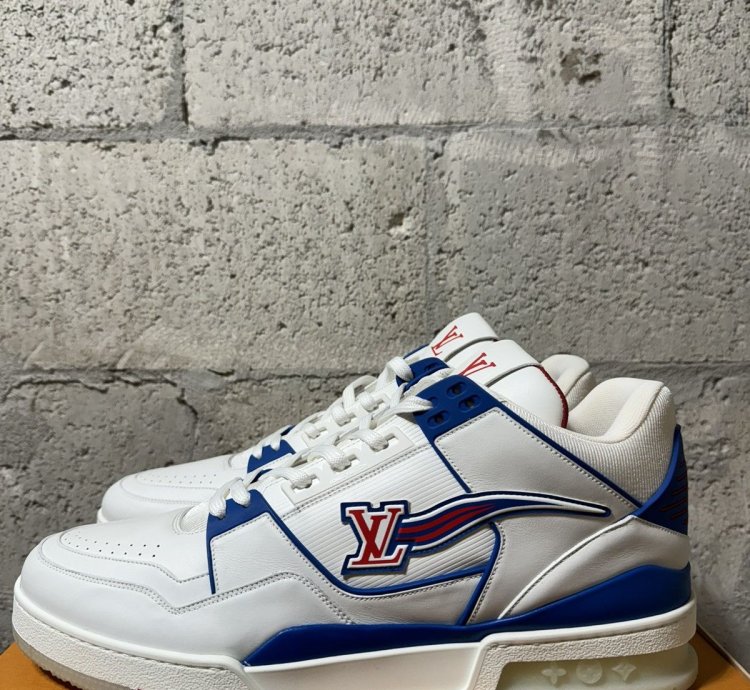 new Louis Vuitton Fw20 Lv Trainer Red White Blue