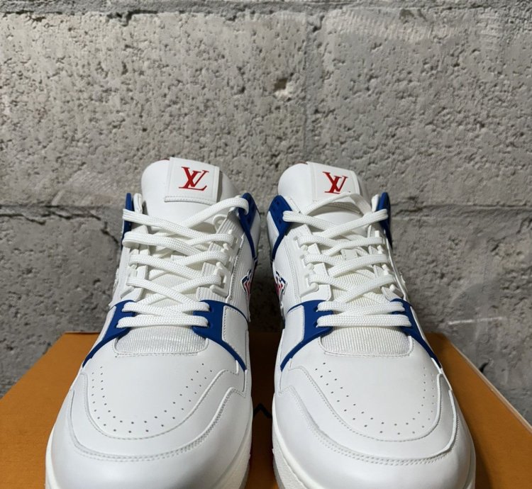 new Louis Vuitton Fw20 Lv Trainer Red White Blue