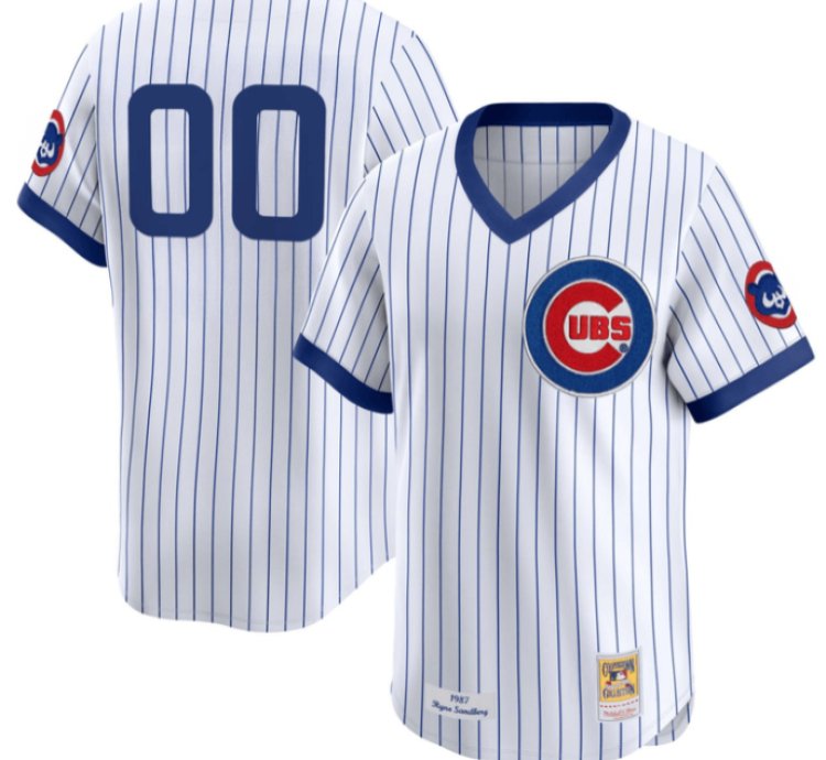 Custom Chicago Cubs Jersey Name And Number Pinstripe All Stitched