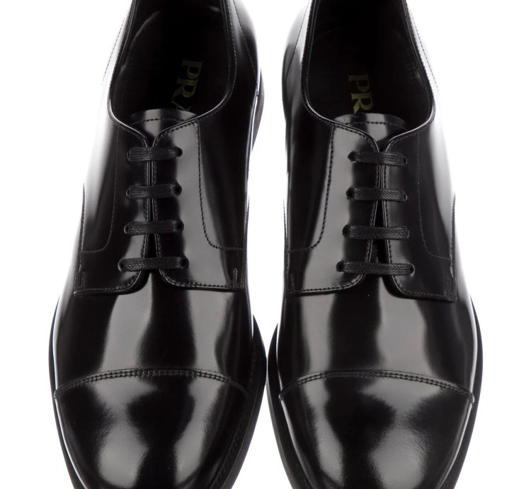 new Prada Lace-up Derby Shoes Black