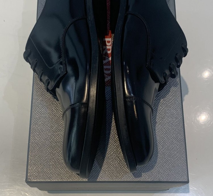new Prada Lace-up Derby Shoes Black