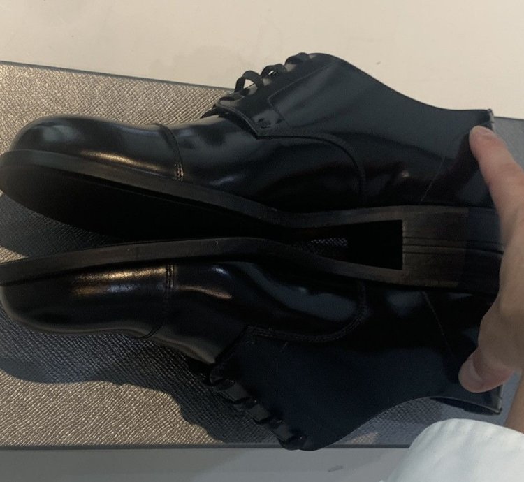 new Prada Lace-up Derby Shoes Black