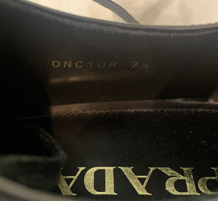 new Prada Lace-up Derby Shoes Black