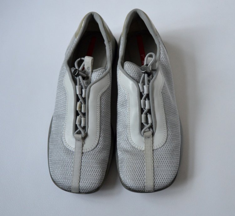1999 Gray Bunjee Lace Sneakers