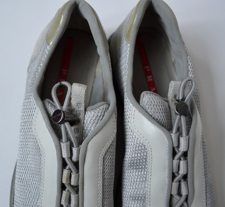 1999 Gray Bunjee Lace Sneakers