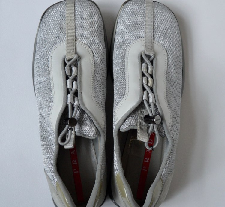 1999 Gray Bunjee Lace Sneakers