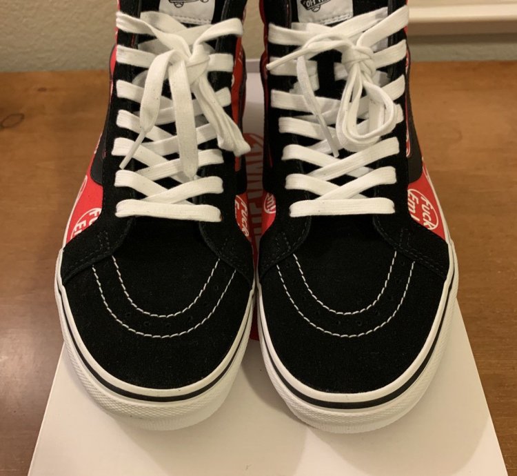 2014 Supreme Vans Sk8 Hi Fuck Em